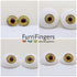 45mm Domed Puppet Eyes with Cabachon Iris - DUNES - FurriFingers